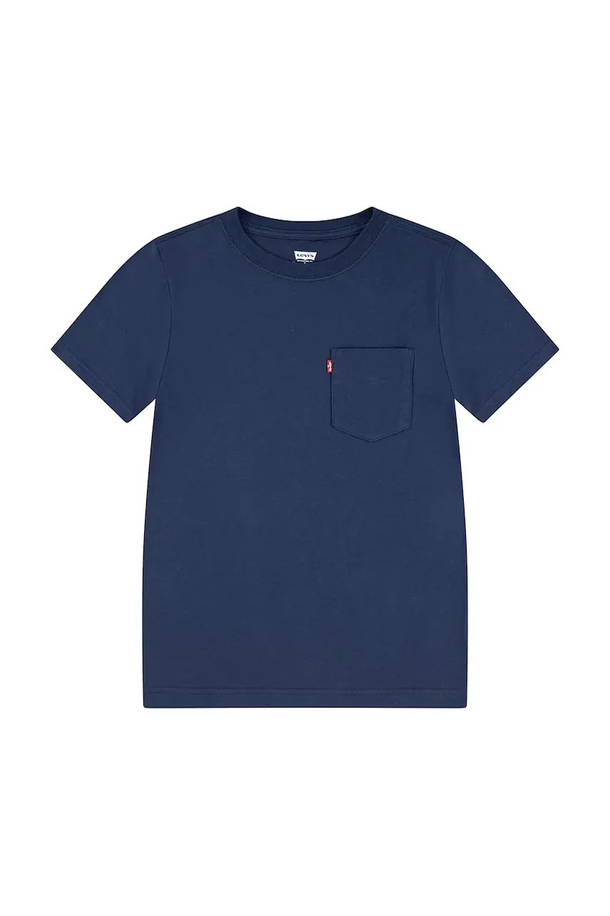 Levi's Детска памучна тениска SUNSET POCKET TEE