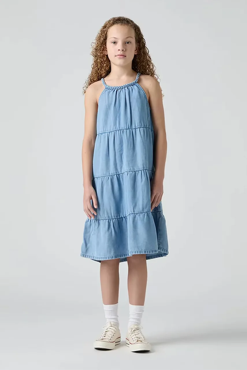 Levi's Детска рокля HALTER TIERED DRESS