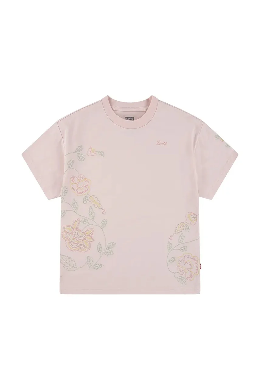 Levi's Детска тениска OVERSIZE EMBROIDERY FLORAL