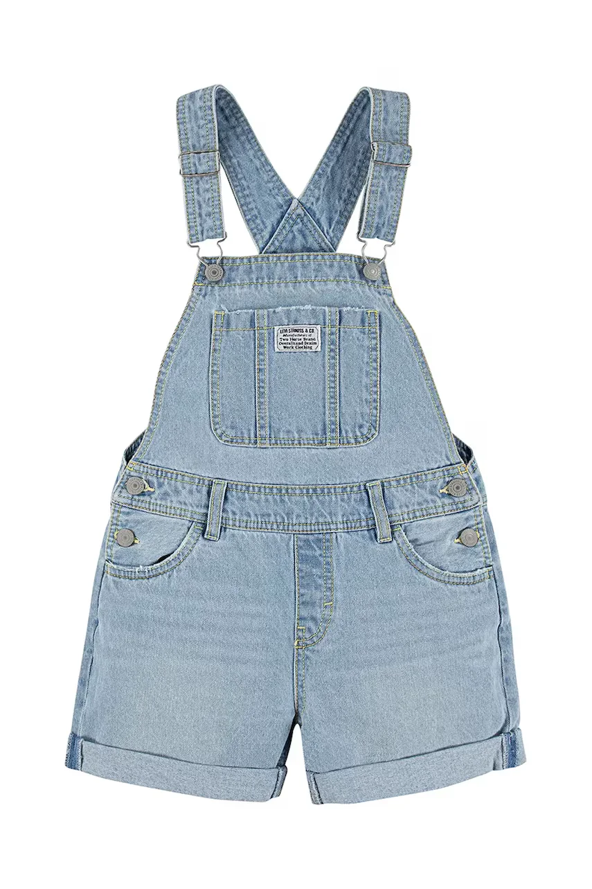 Levi's Детски дънков гащеризон CLASSIC SHORTALLS