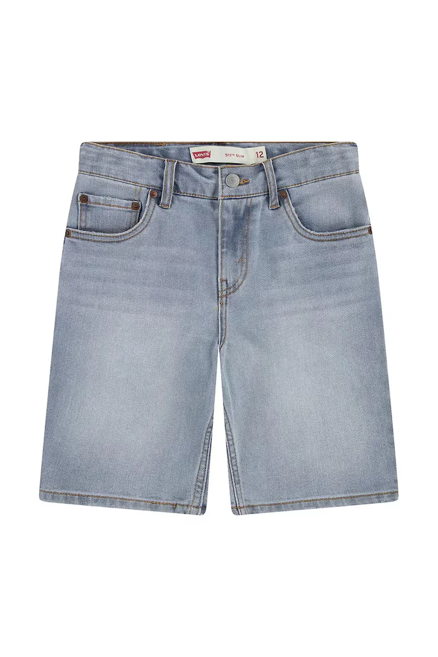 Levi's Детски дънков къс панталон NEW 511 SLIM FIT DENIM SHORT