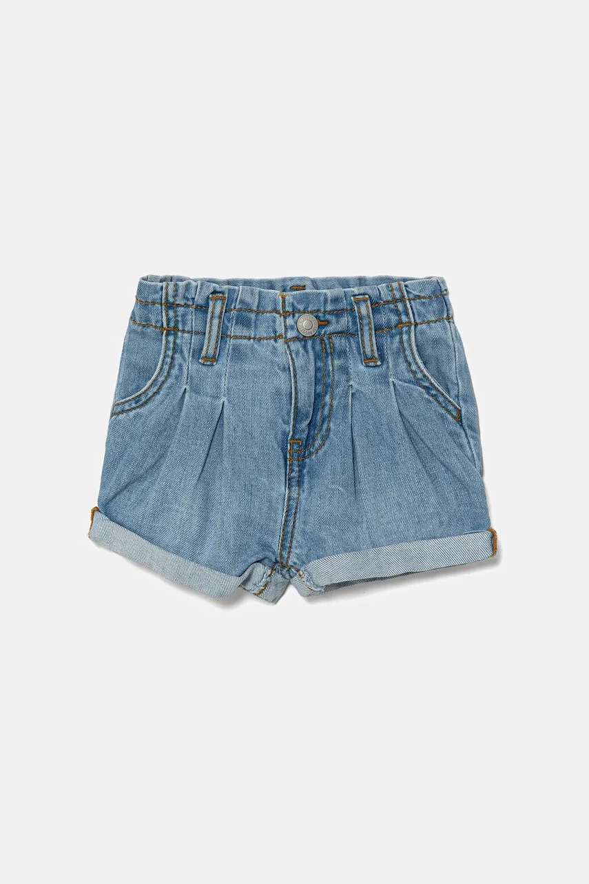 Levi's Детски дънков къс панталон PLEAT PAPER BAG SHORT