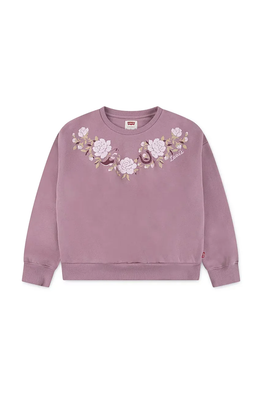 Levi's Детски суичър ROSE FRONT TUCK CREW