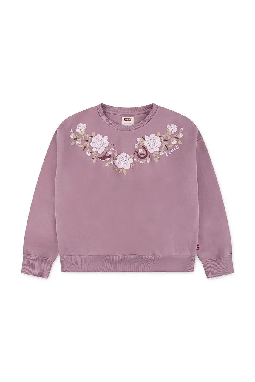 Levi's Детски суичър ROSE FRONT TUCK CREW