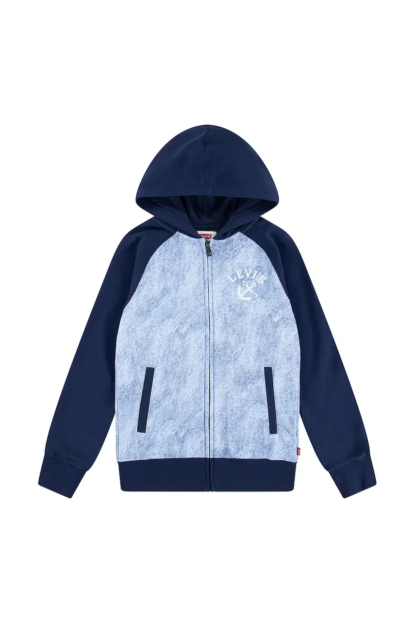 Levi's Детски суичър TROMPE LOEIL DENIM HOODIE