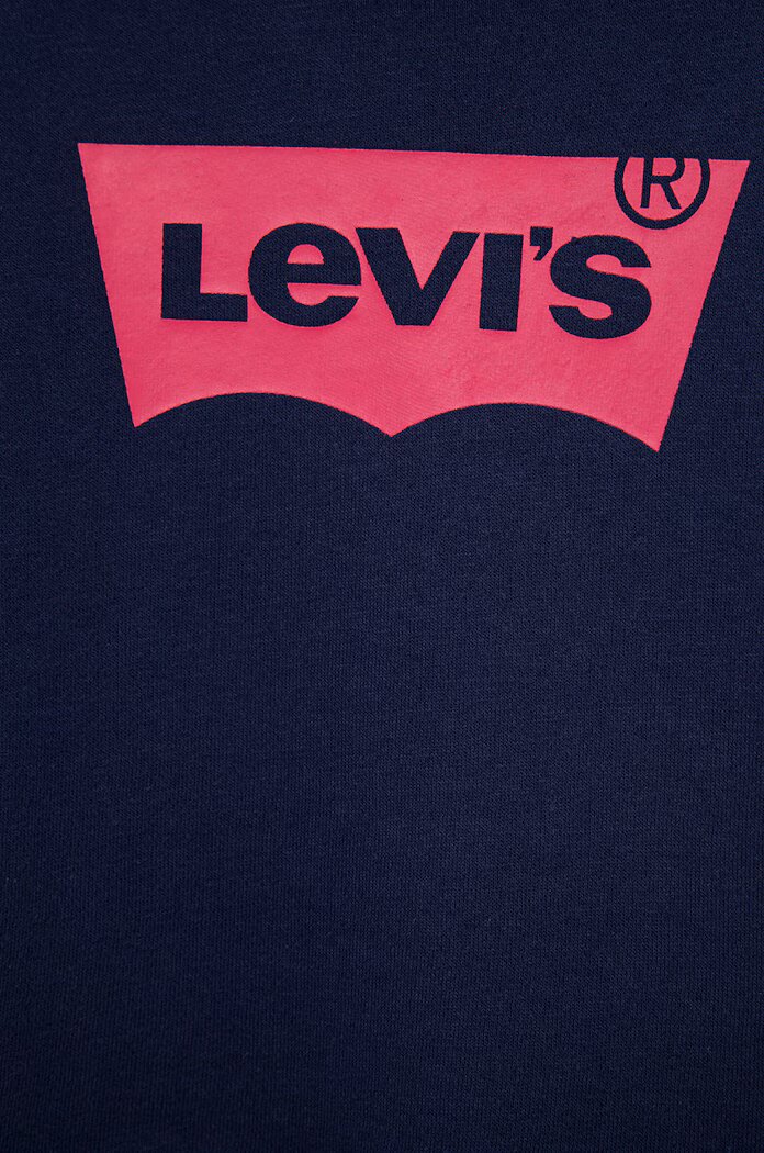 Levi's Детски суичър в тъмносиньо с принт