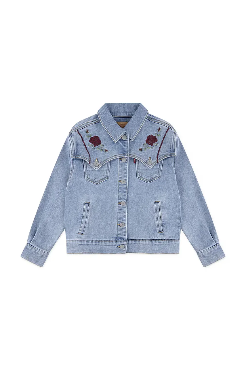 Levi's Детско дънково яке OVERSIZED WESTERN TRUCKER