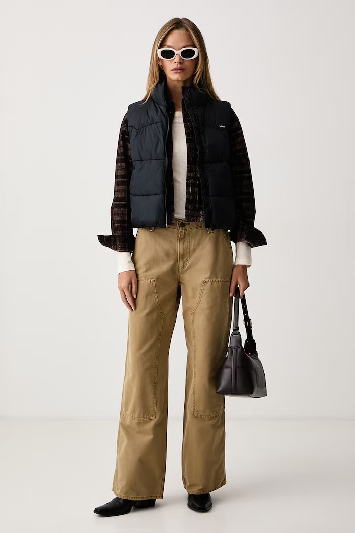 Levi's елек дамски PALMER PUFFER тъмносин 006S7