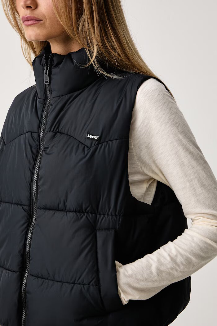 Levi's елек дамски PALMER PUFFER тъмносин 006S7