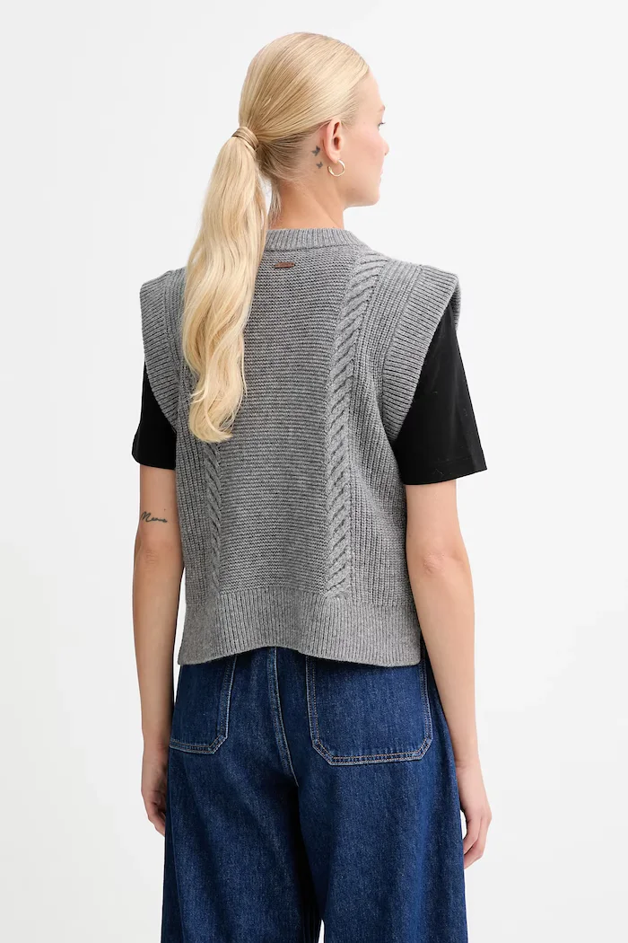 Levi's Елек с вълна в сиво от топла материя 0038D