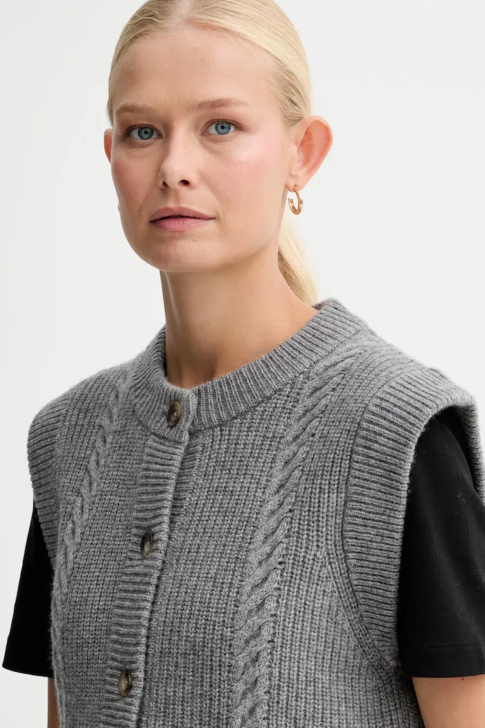 Levi's Елек с вълна в сиво от топла материя 0038D