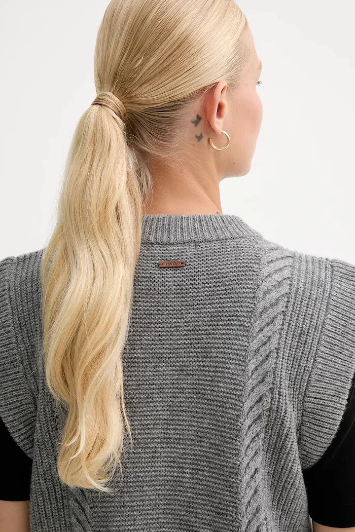 Levi's Елек с вълна в сиво от топла материя 0038D
