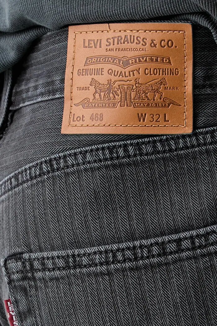 Levi's къс панталон мъжки от деним черен A8461