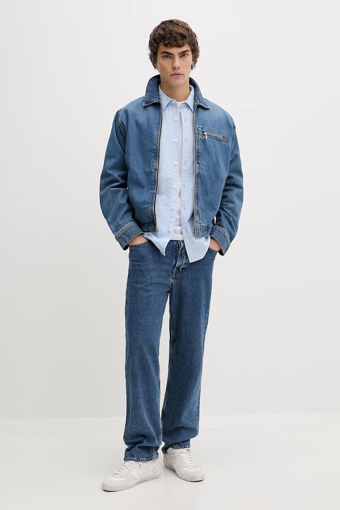 Levi's късо яке мъжко от деним CRISTOBAL GARAGE синьо 005BL-0002