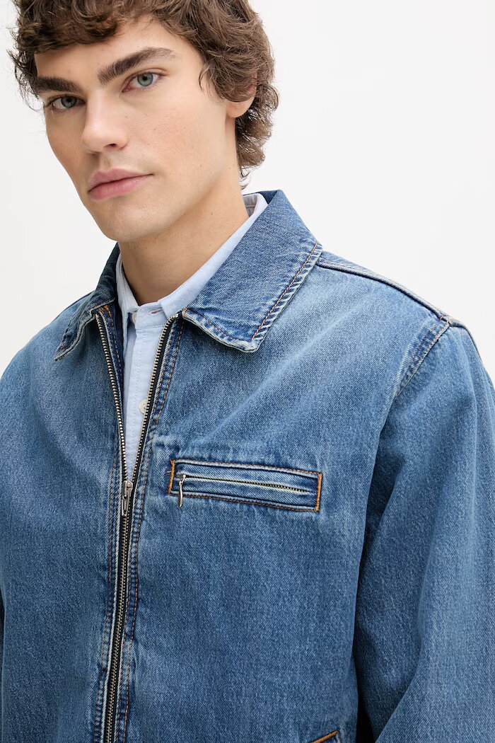 Levi's късо яке мъжко от деним CRISTOBAL GARAGE синьо 005BL-0002