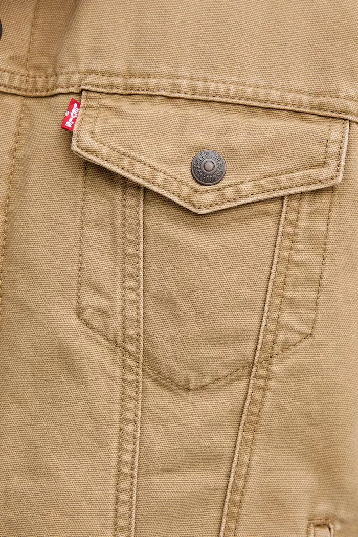 Levi's късо яке мъжко от джинс TYPE 3 SHERPA бежово 16365