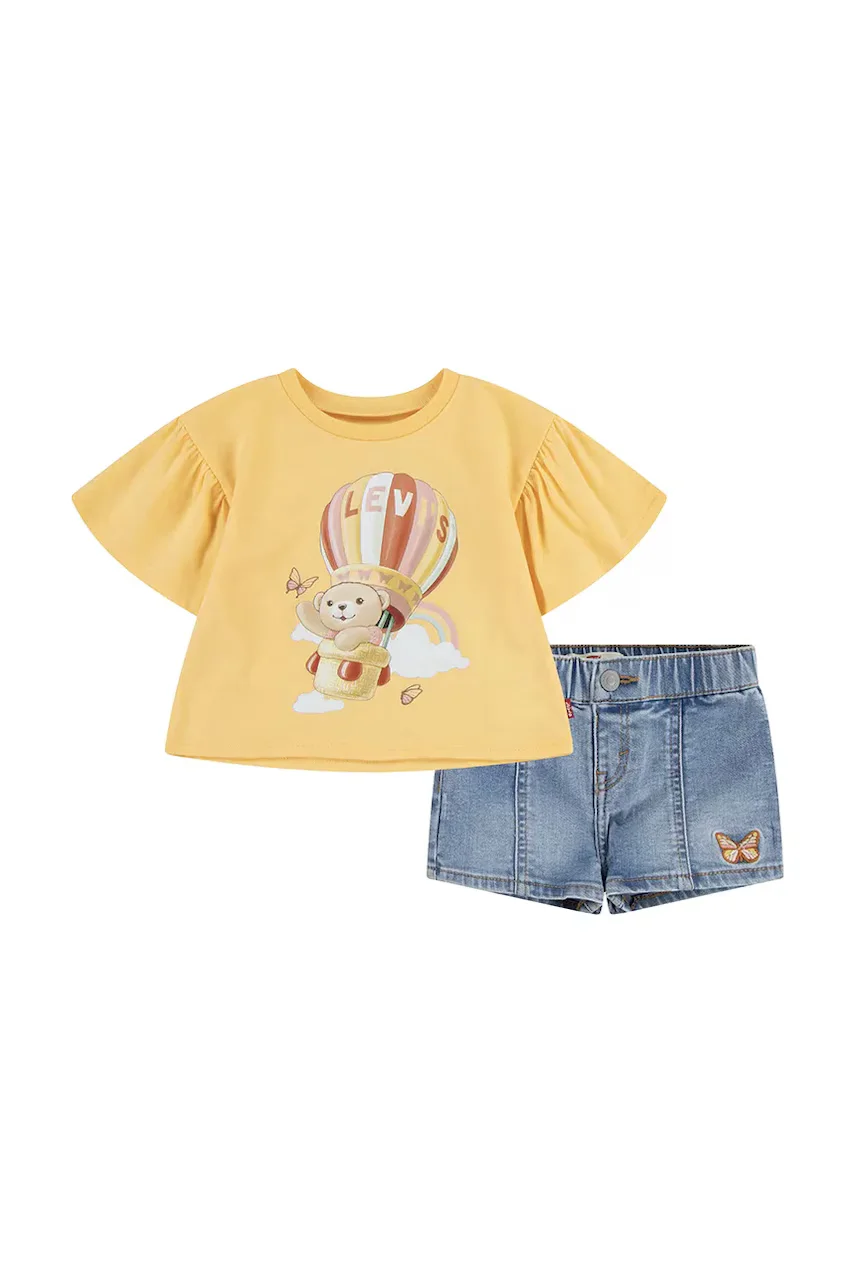 Levi's Комплект за бебета LIV FLTTR SLV TEE AND SHOR