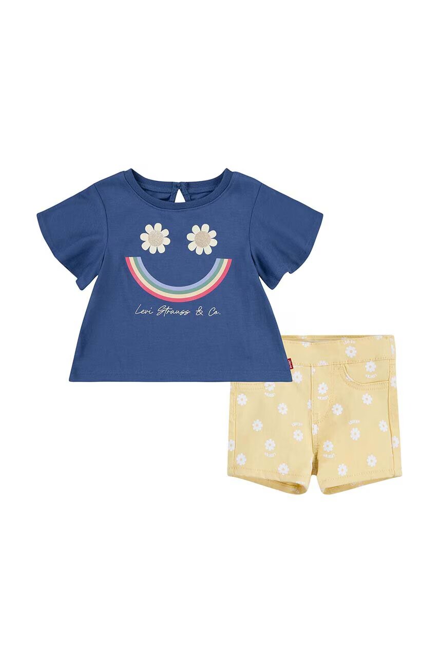 Levi's Комплект за бебета LVG SMILEY FLOUNCE TEE & SHORT