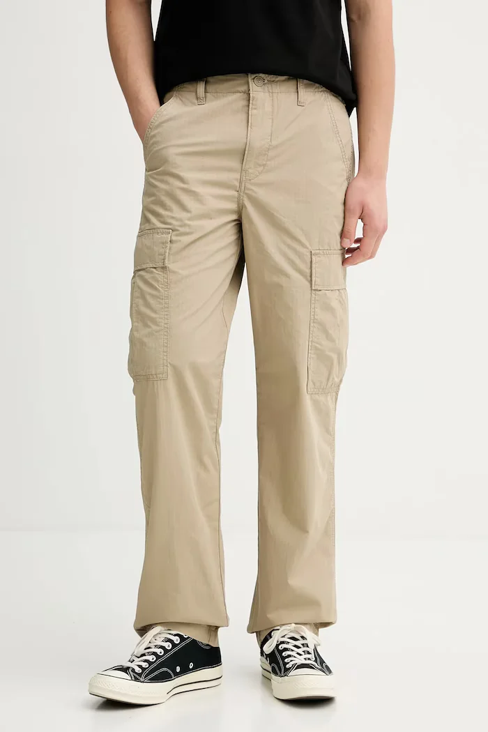 Levi's Памучен панталон XX CARGO STRAIGHT мъжки в бежово с кройка тип карго A7364-0035