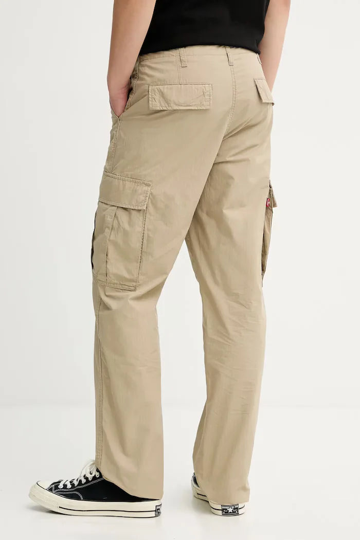 Levi's Памучен панталон XX CARGO STRAIGHT мъжки в бежово с кройка тип карго A7364-0035