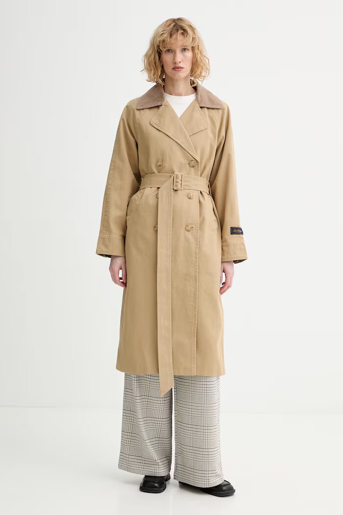 Levi's Памучен шлифер BREE CLASSIC LONG TRENCH в бежово 005AP