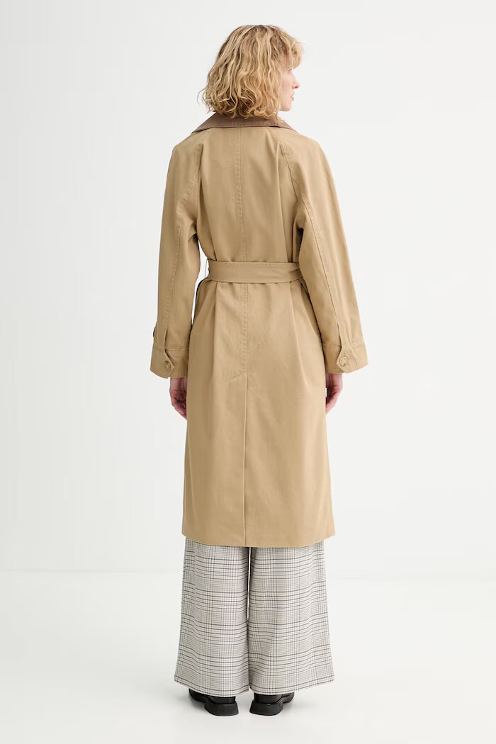Levi's Памучен шлифер BREE CLASSIC LONG TRENCH в бежово 005AP