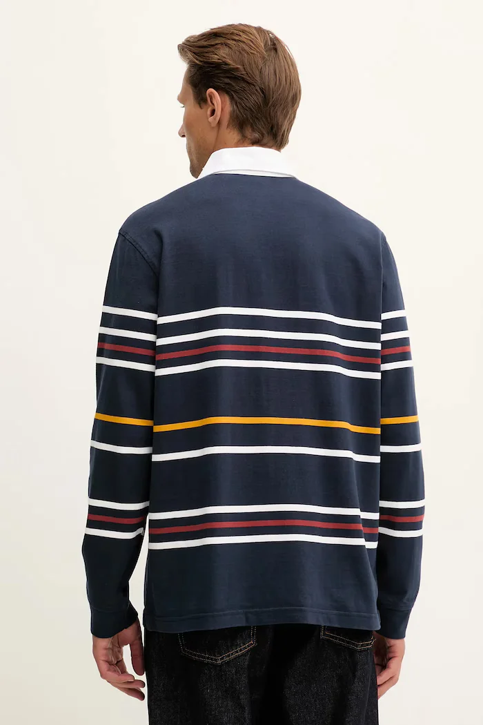 Levi's Памучен суичър мъжки в тъмносиньо с десен A4845