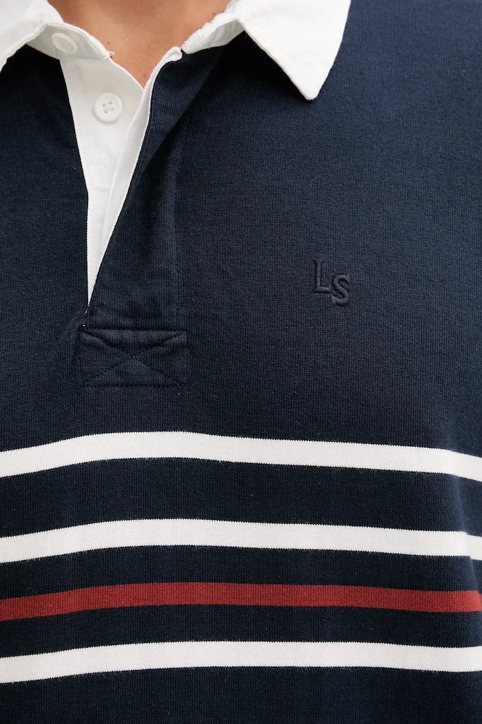 Levi's Памучен суичър мъжки в тъмносиньо с десен A4845