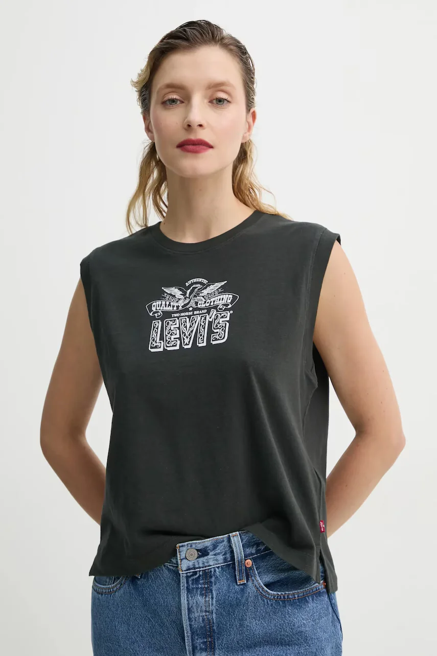 Levi's Памучен топ GR BOXY TANK