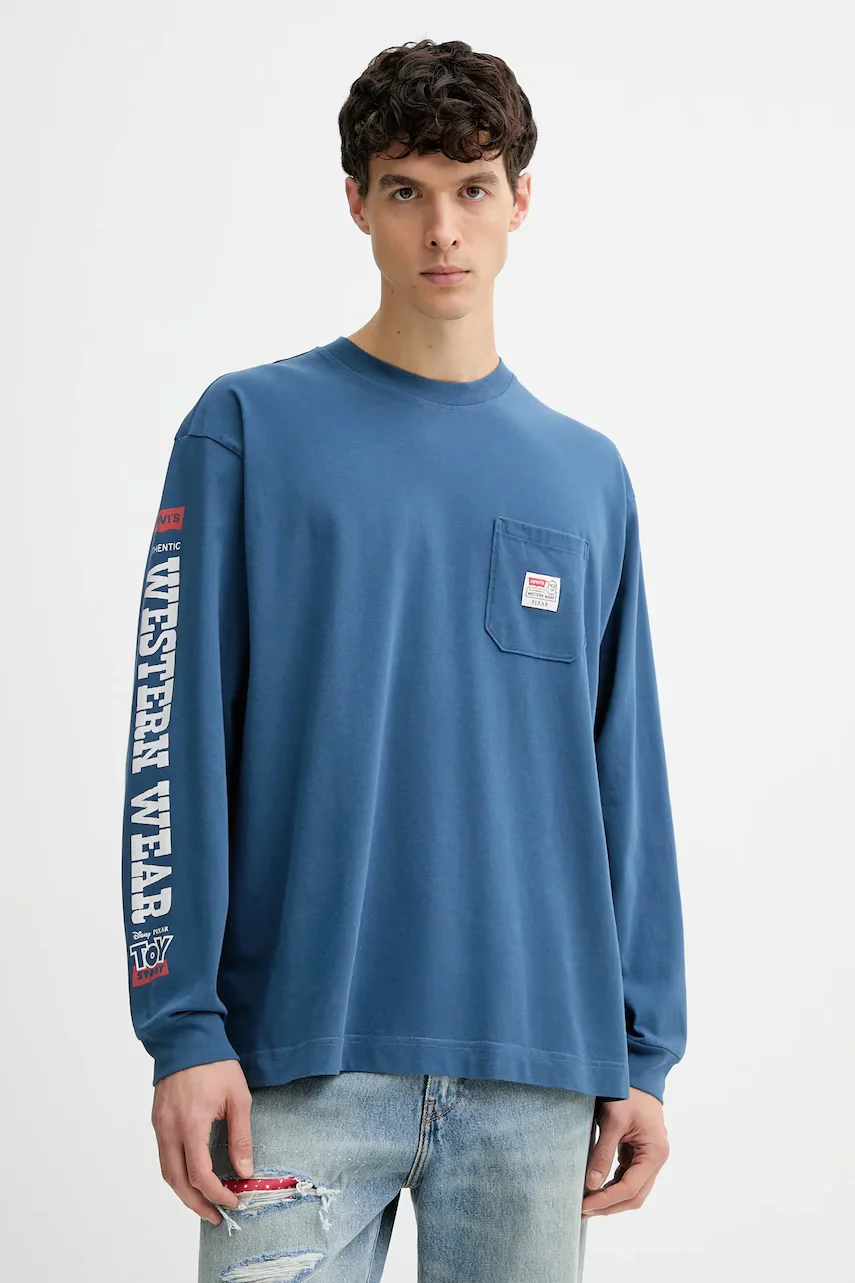 Levi's Памучна блуза с дълги ръкави