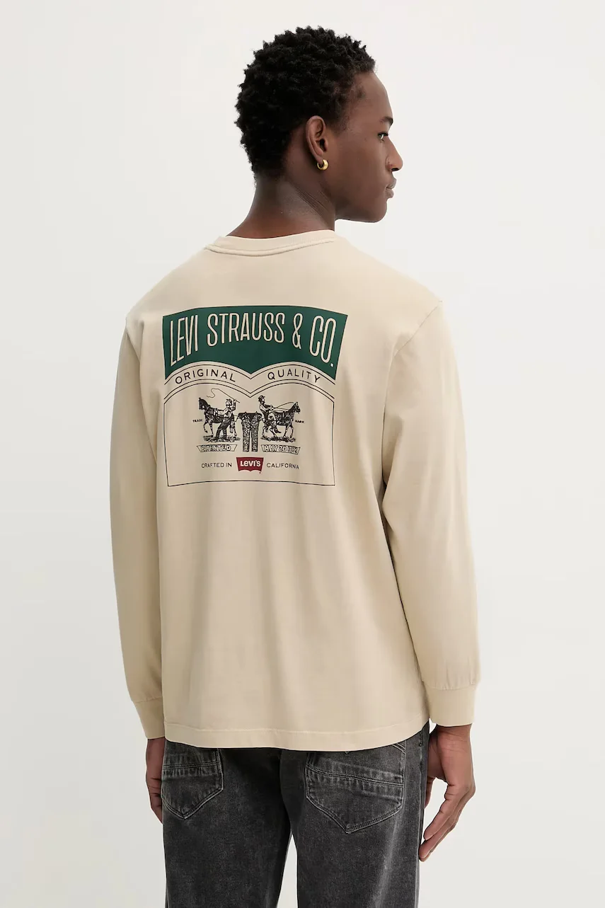 Levi's Памучна блуза с дълги ръкави