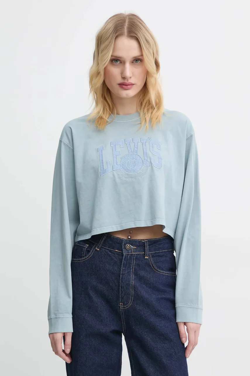 Levi's Памучна блуза с дълги ръкави