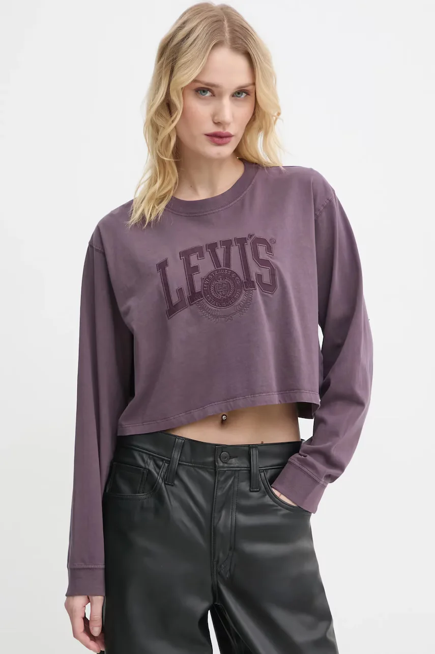 Levi's Памучна блуза с дълги ръкави