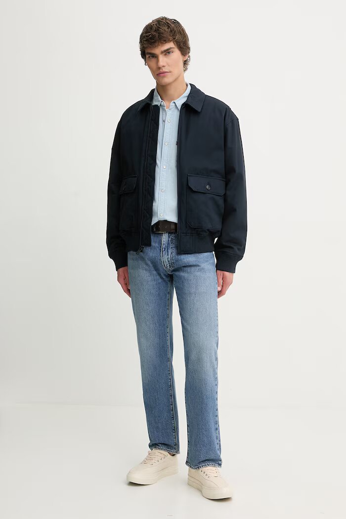 Levi's Памучна риза CLASSIC WESTERN STANDARD в синьо със стандартна кройка с класическа яка 85745