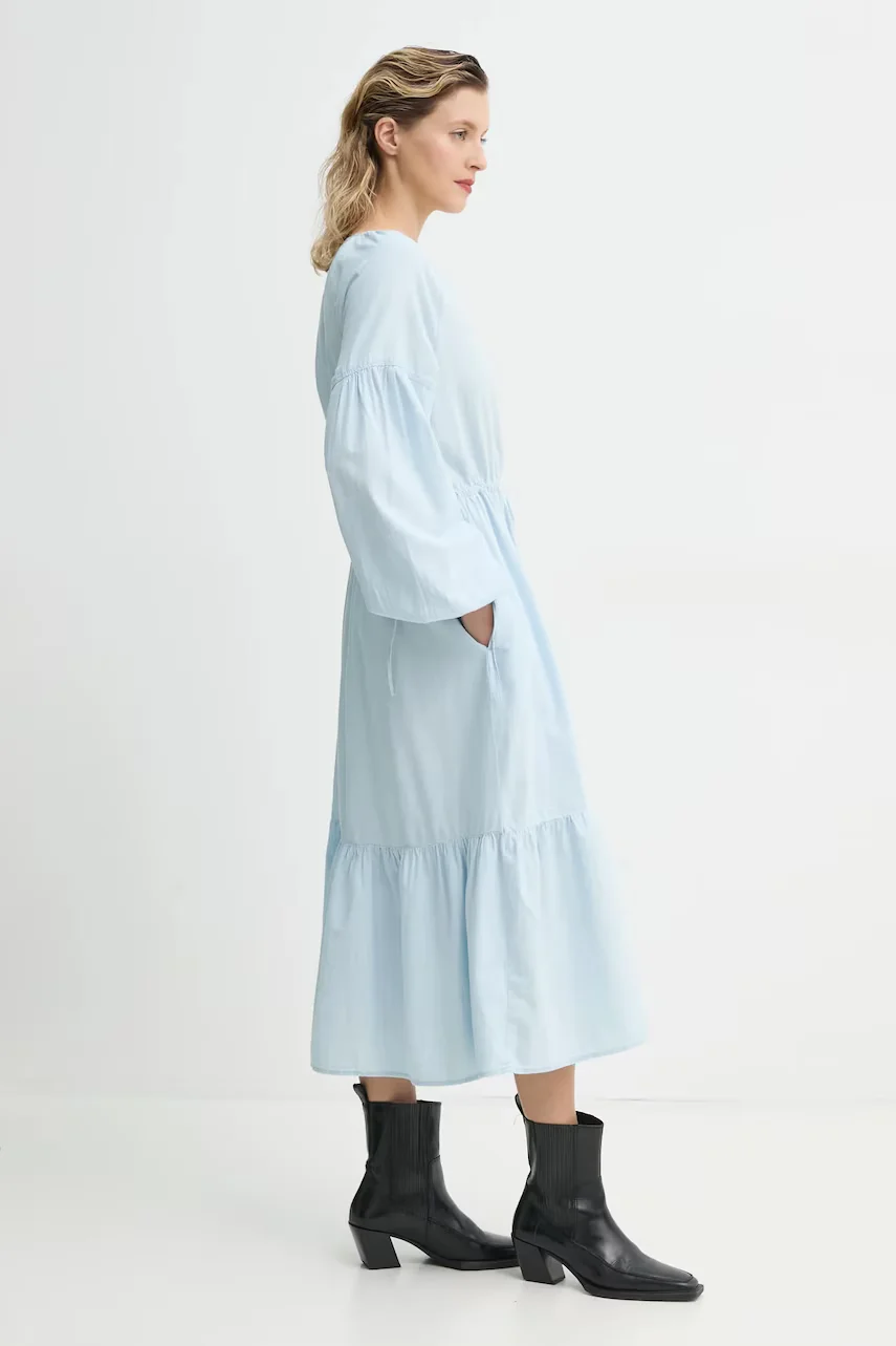 Levi's Памучна рокля JOLENE LS MAXI DRESS