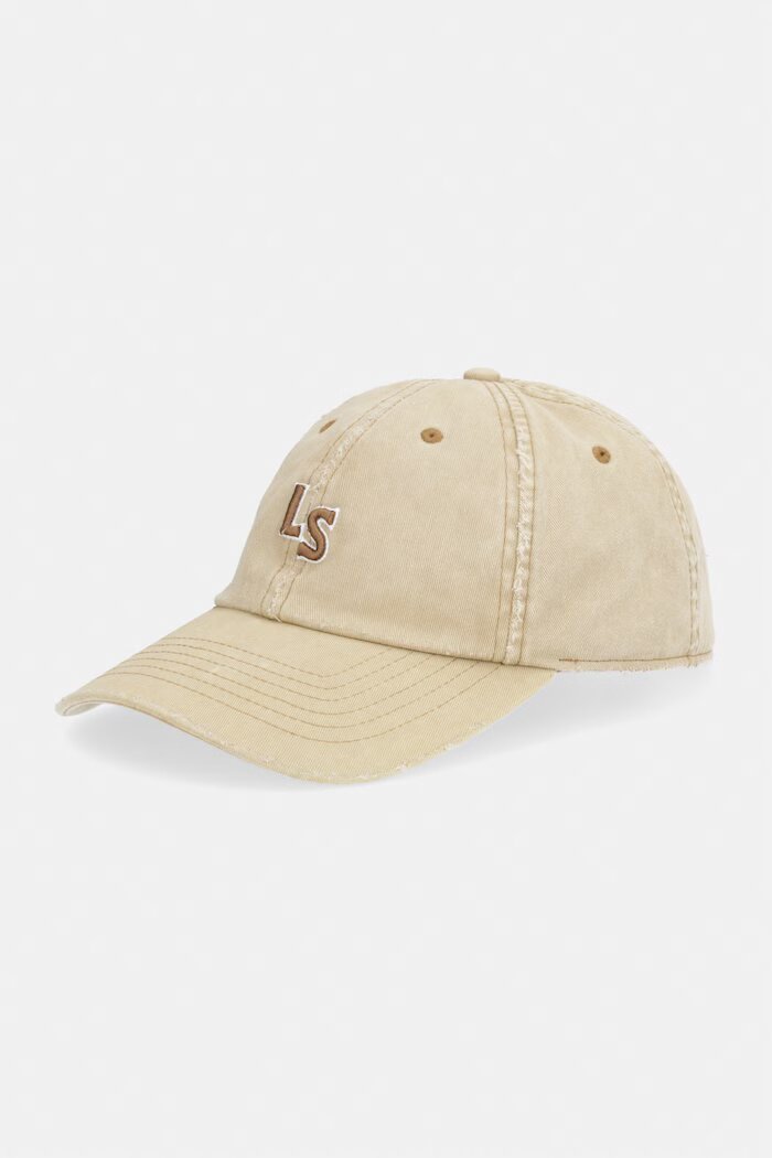 Levi's Памучна шапка с козирка LS MONOGRAM в бежово 004BS-0006
