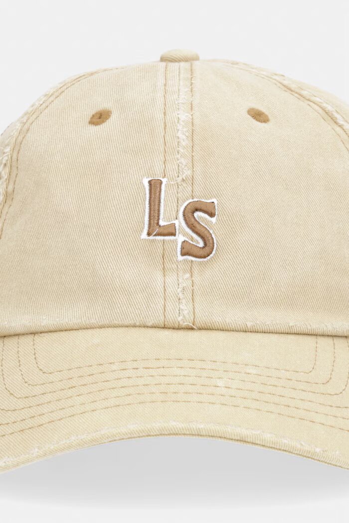 Levi's Памучна шапка с козирка LS MONOGRAM в бежово 004BS-0006