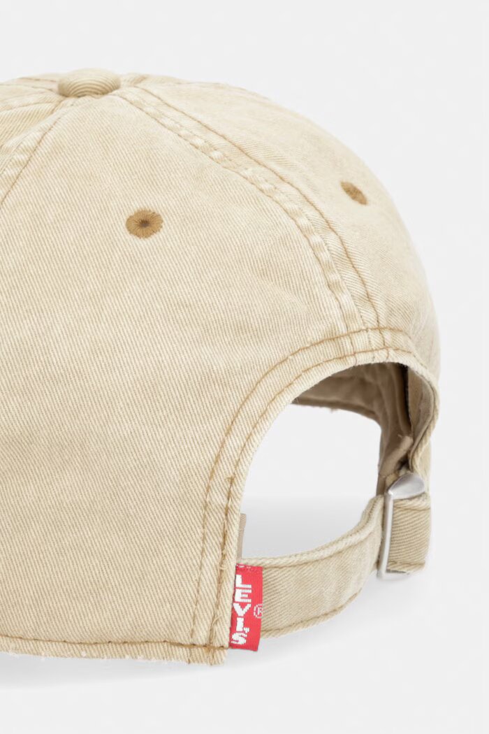 Levi's Памучна шапка с козирка LS MONOGRAM в бежово 004BS-0006