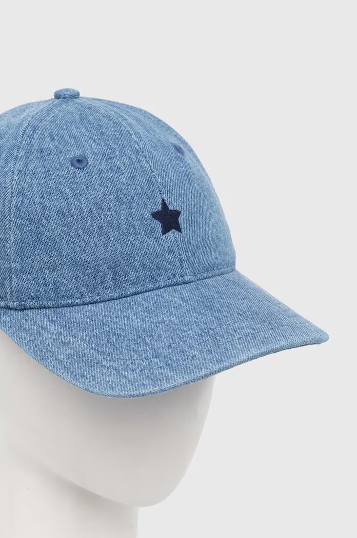 Levi's Памучна шапка с козирка в синьо с изчистен дизайн D7920-0004