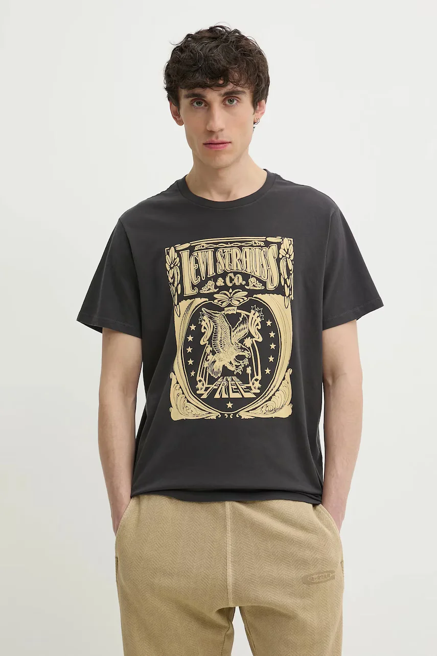 Levi's Памучна тениска GRAPHIC CREWNECK TEE