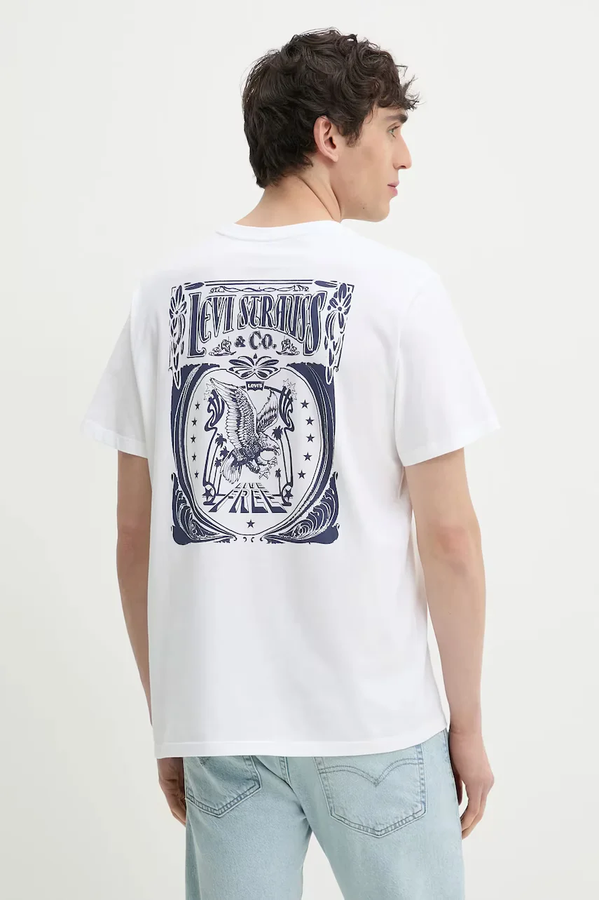 Levi's Памучна тениска GRAPHIC CREWNECK TEE