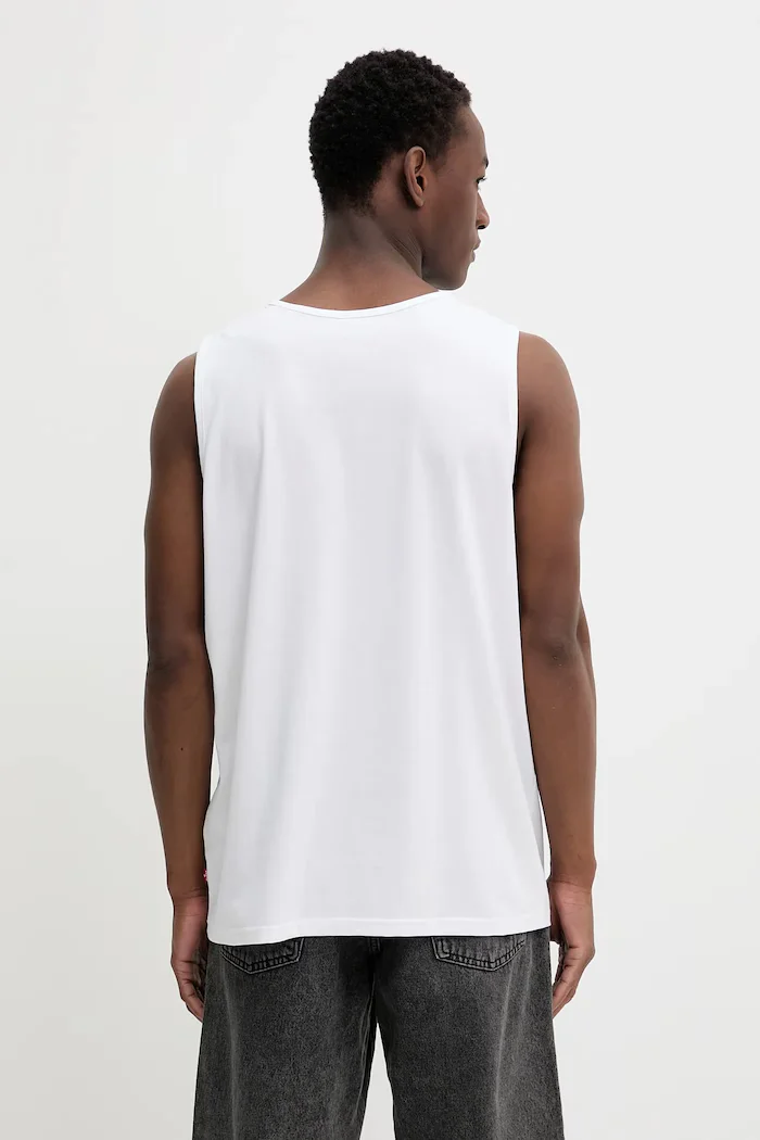 Levi's Памучна тениска GRAPHIC ROWER TANK в бяло A7642
