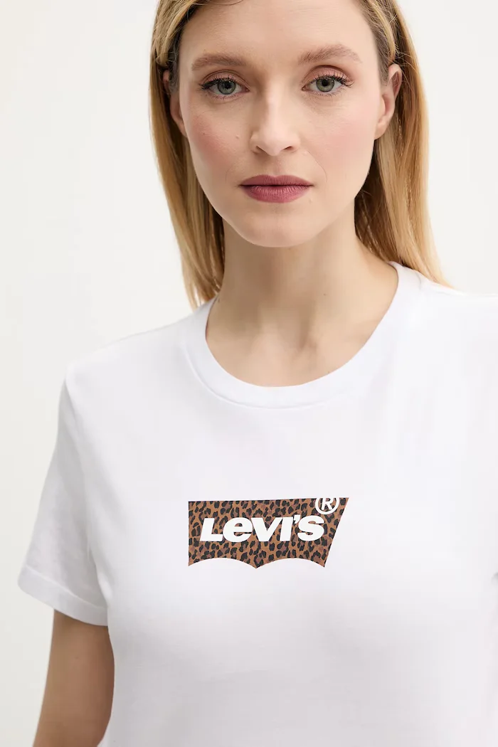 Levi's Памучна тениска LSE THE PERFECT TEE дамска в тъмносиньо A2086