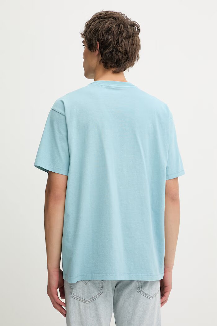 Levi's Памучна тениска RED TAB VINTAGE в синьо с изчистен дизайн A0637-0180