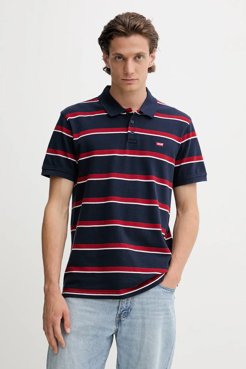 Levi's Памучна тениска с яка