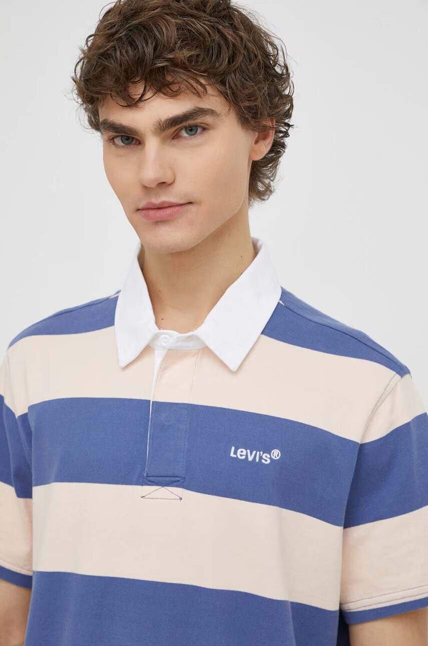 Levi's Памучна тениска с яка