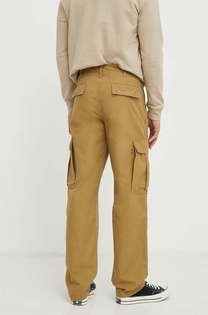 Levi's панталон карго мъжки от памук XX CARGO STRAIGHT бежов A7364