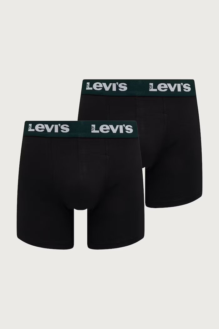 Levi's прилепнали боксерки мъжки от памук с еластан 2 броя черни 37149-1404