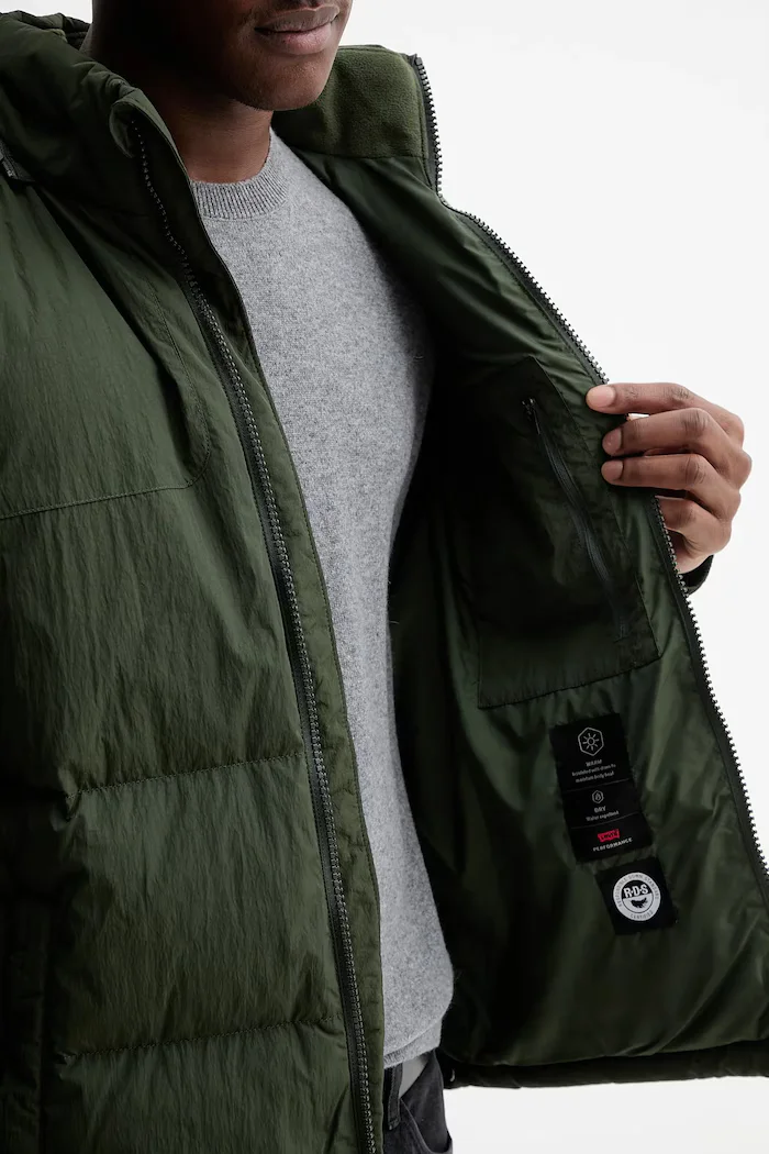 Levi's пухено яке мъжко зелено A8557