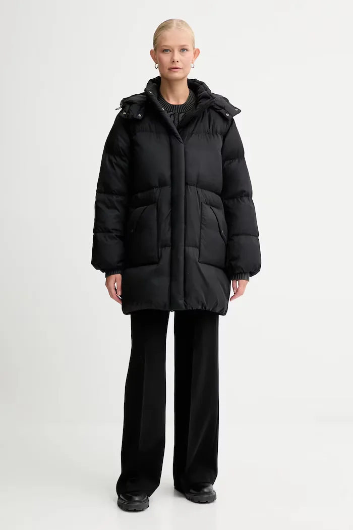 Levi's Пухено яке в черно зимен модел 003HB